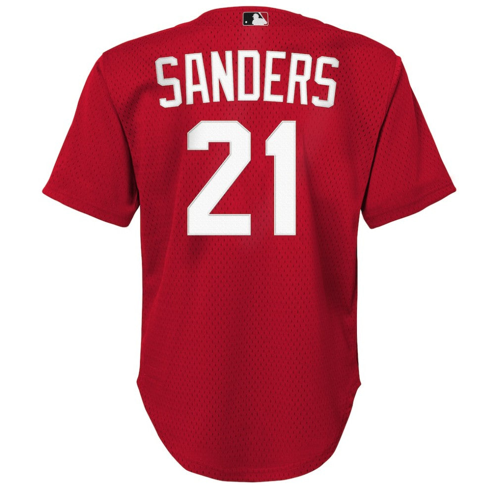 Deion Sanders Cincinnati Reds Mitchell & Ness Youth Cooperstown Mesh Batting Practice Jersey | MLB Shop