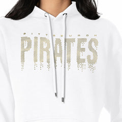 Pittsburgh Pirates G-III 4Her by Carl Banks Women's Metallic Drop Fleece Hoodie | MLB US