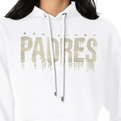San Diego Padres G-III 4Her by Carl Banks Women's Metallic Drop Fleece Hoodie | MLB Online