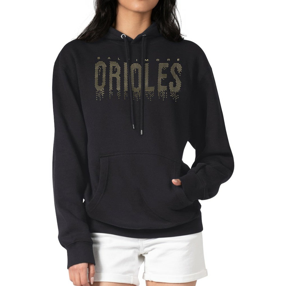 Baltimore Orioles G-III 4Her by Carl Banks Women's Metallic Drop Fleece Hoodie | MLB Near me