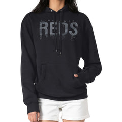 Cincinnati Reds G-III 4Her by Carl Banks Women's Metallic Drop Fleece Hoodie | MLB Sale