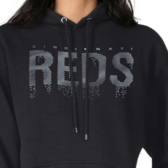 Cincinnati Reds G-III 4Her by Carl Banks Women's Metallic Drop Fleece Hoodie | MLB Sale