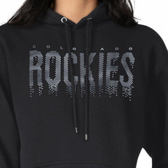 Colorado Rockies G-III 4Her by Carl Banks Women's Metallic Drop Fleece Hoodie | MLB Sale