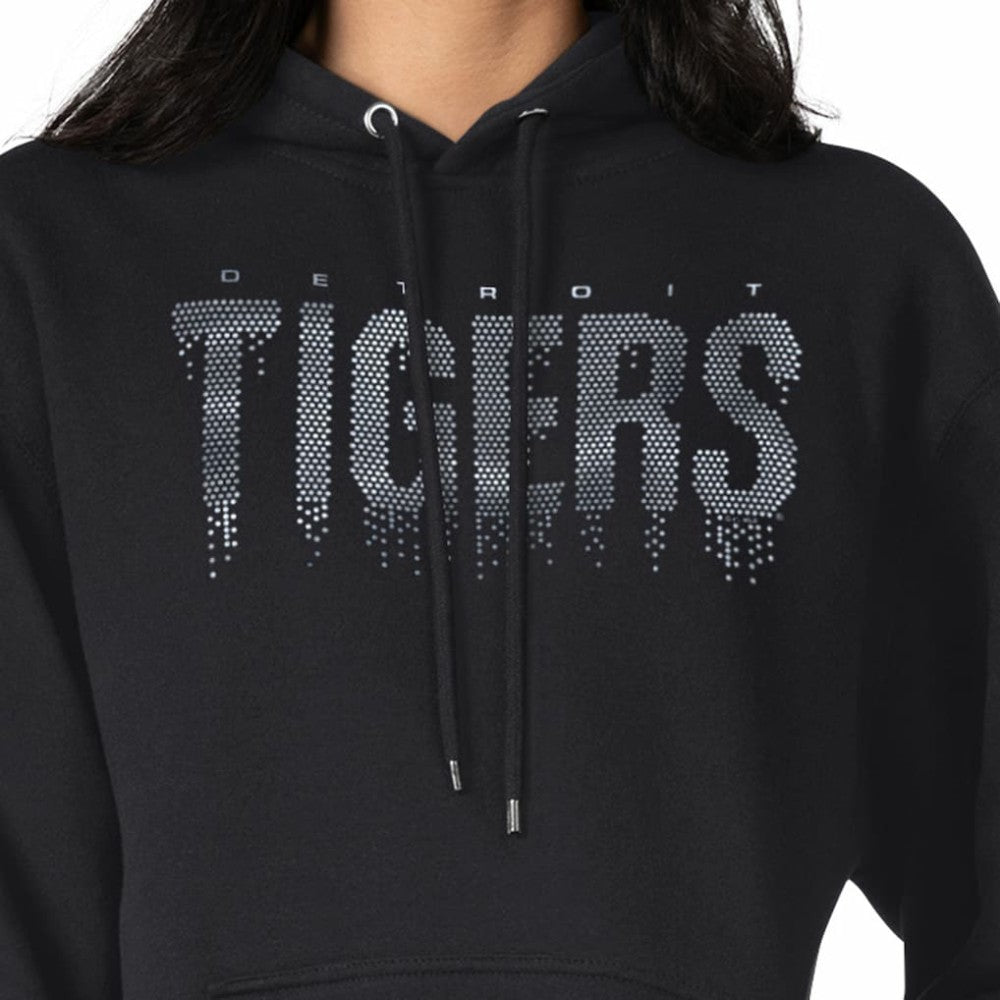 Detroit Tigers G-III 4Her by Carl Banks Women's Metallic Drop Fleece Hoodie | MLB US