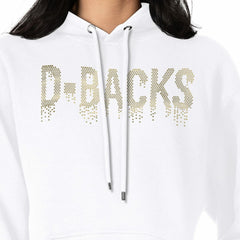 Arizona Diamondbacks G-III 4Her by Carl Banks Women's Metallic Drop Fleece Hoodie | MLB On Sale
