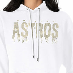 Houston Astros G-III 4Her by Carl Banks Women's Metallic Drop Fleece Hoodie | MLB New