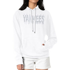 New York Yankees G-III 4Her by Carl Banks Women's Metallic Drop Fleece Hoodie | MLB New
