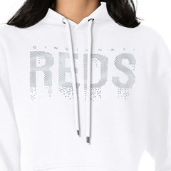 Cincinnati Reds G-III 4Her by Carl Banks Women's Metallic Drop Fleece Hoodie | MLB On Sale