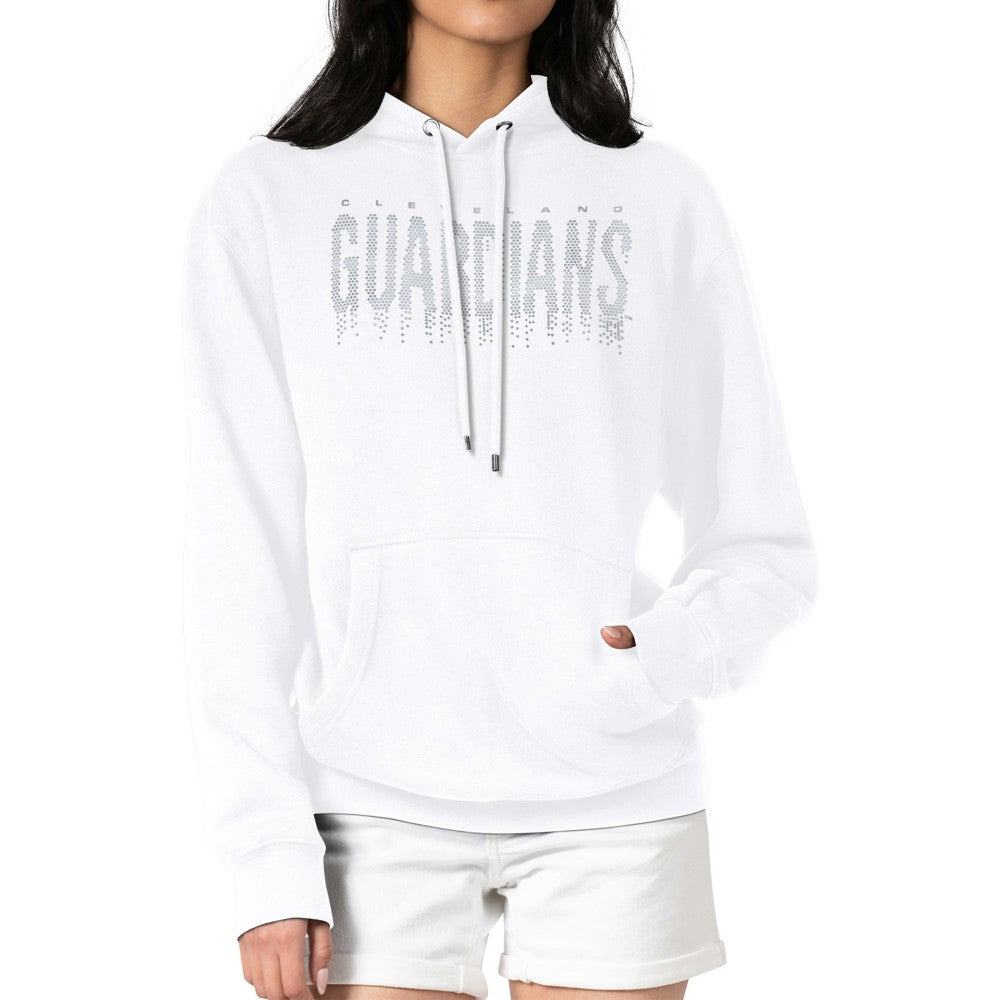 Cleveland Guardians G-III 4Her by Carl Banks Women's Metallic Drop Fleece Hoodie | MLB Discount