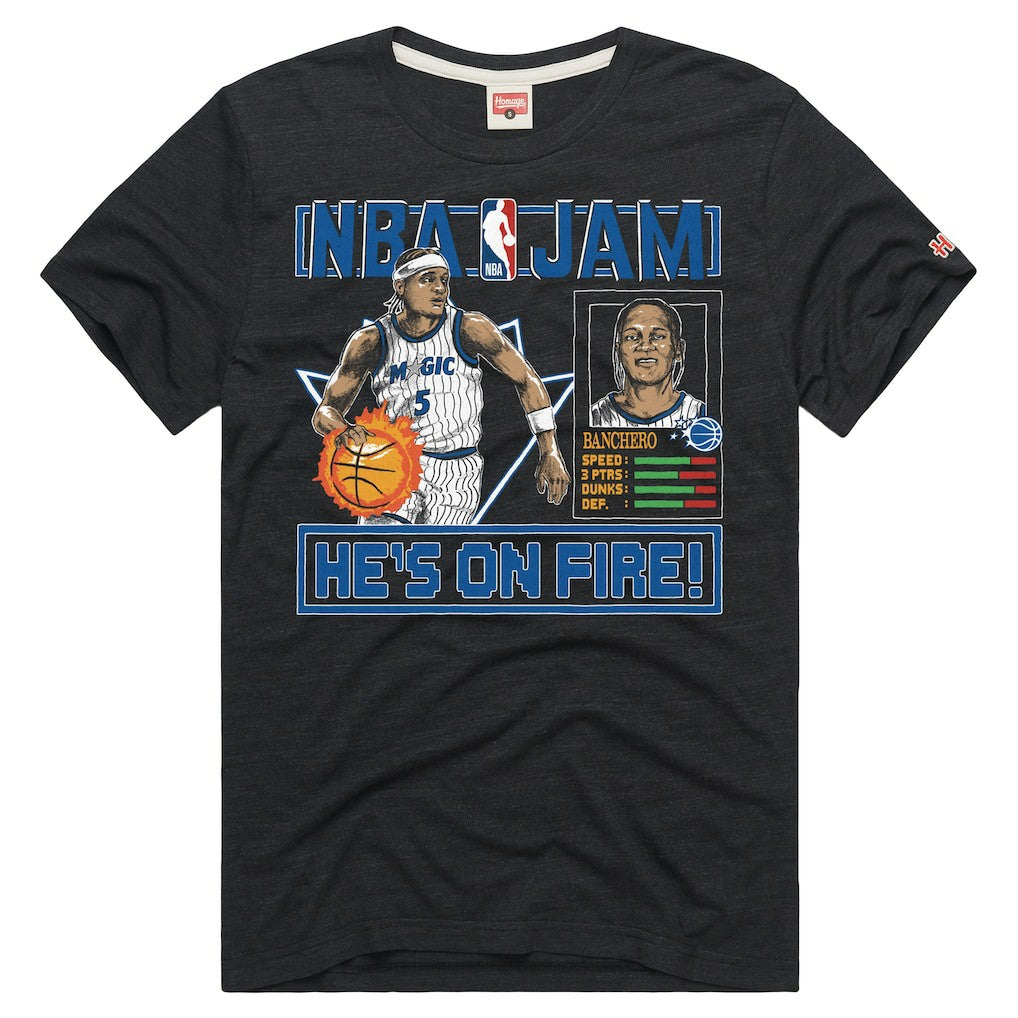 Paolo Banchero Orlando Magic Homage Unisex NBA Jam Tri-Blend T-Shirt Outlet