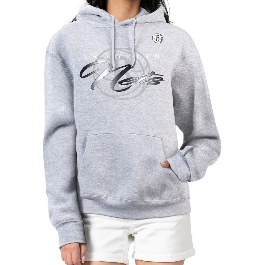Brooklyn Nets G-III 4Her by Carl Banks Women's Shadow Logo Tri-Blend Fleece Hoodie Discount