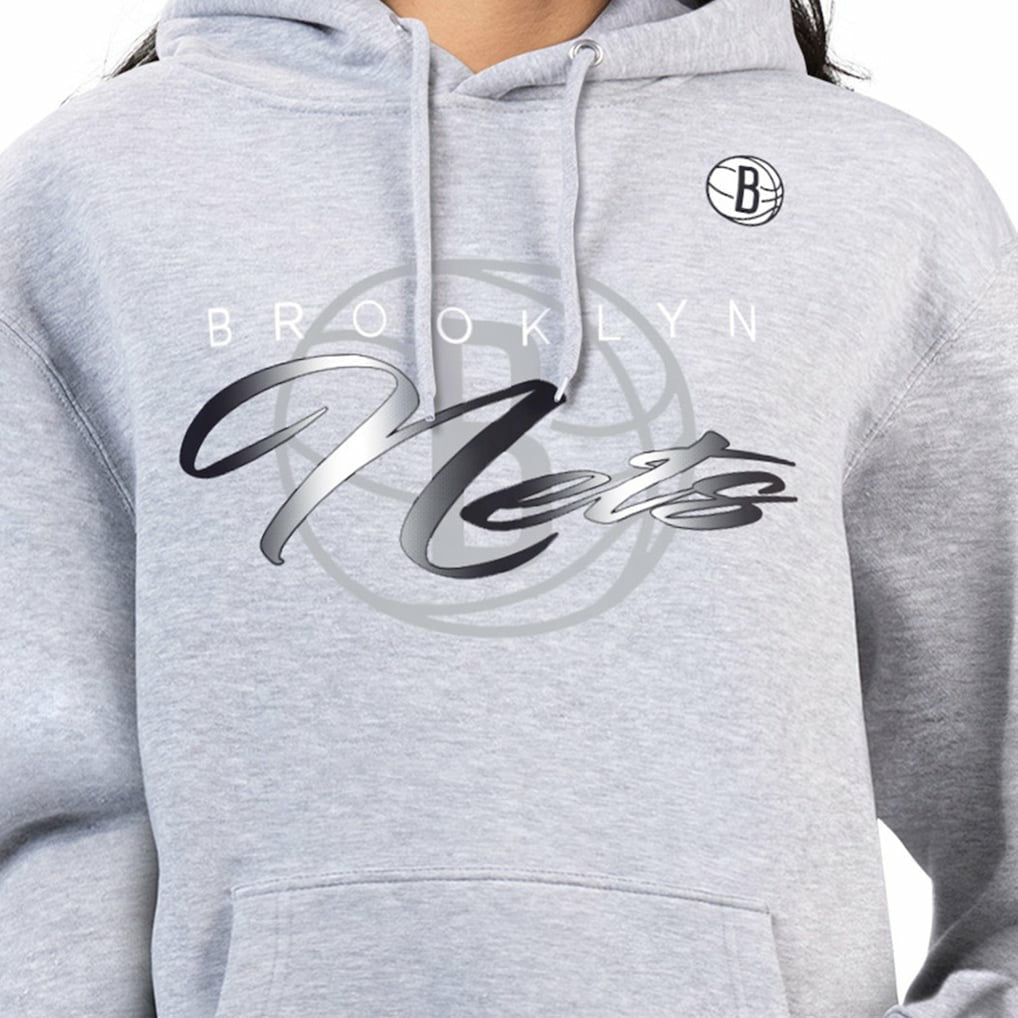 Brooklyn Nets G-III 4Her by Carl Banks Women's Shadow Logo Tri-Blend Fleece Hoodie Discount