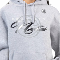 Brooklyn Nets G-III 4Her by Carl Banks Women's Shadow Logo Tri-Blend Fleece Hoodie Discount