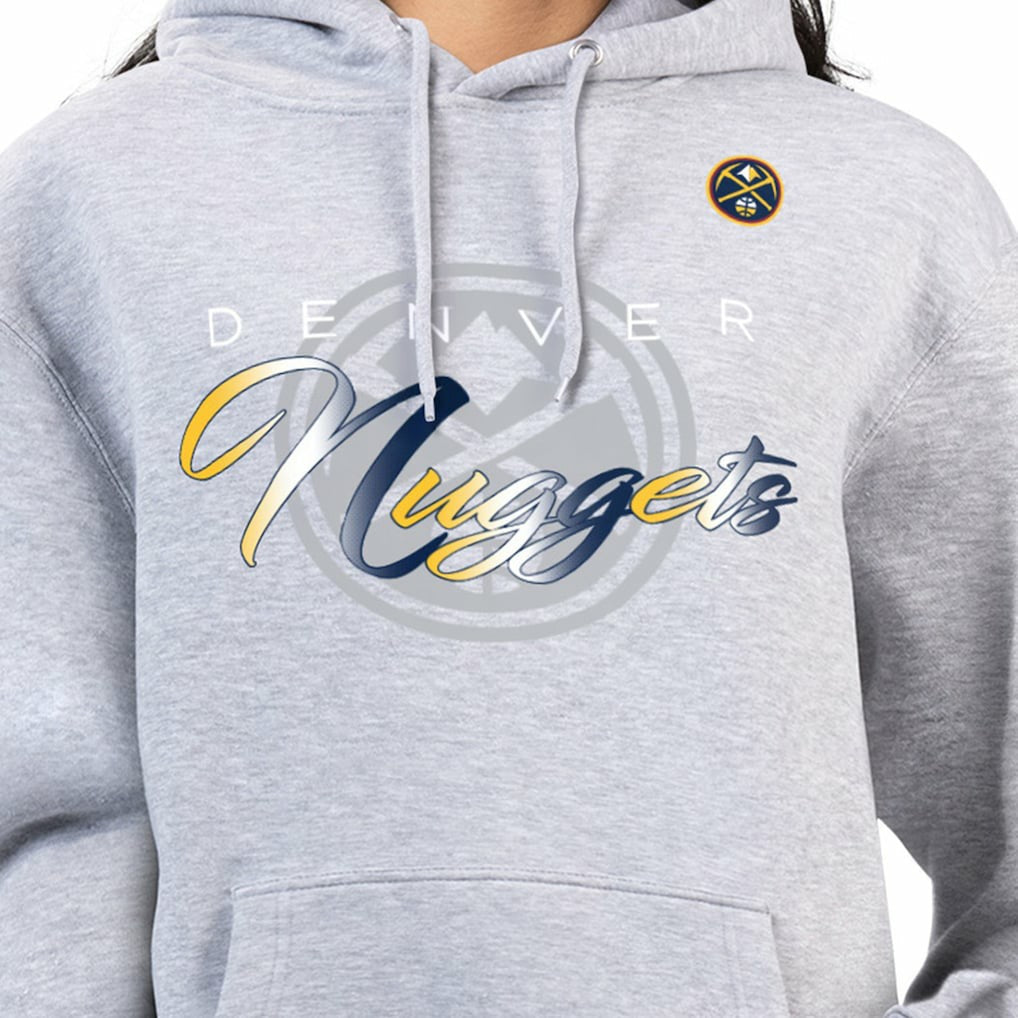 Denver Nuggets G-III 4Her by Carl Banks Women's Shadow Logo Tri-Blend Fleece Hoodie sale For Sale