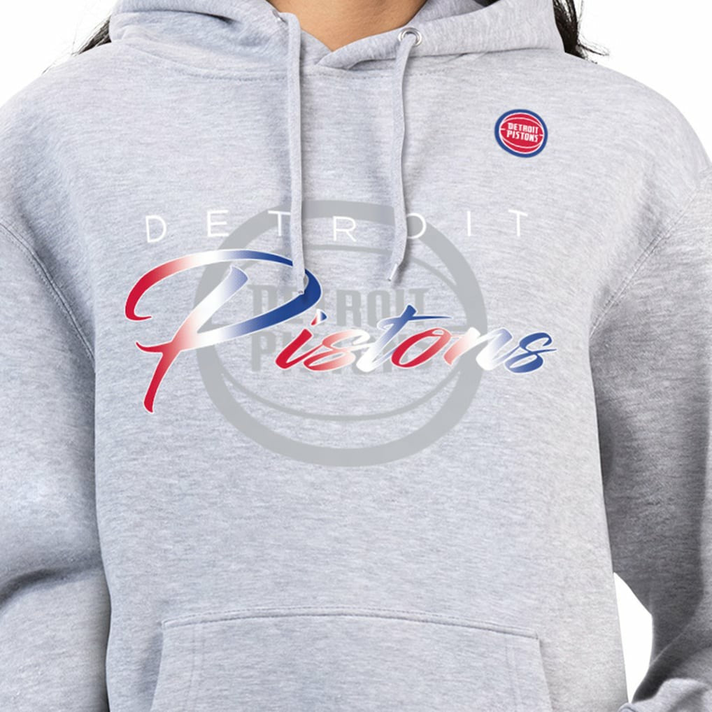 Detroit Pistons G-III 4Her by Carl Banks Women's Shadow Logo Tri-Blend Fleece Hoodie sale Outlet