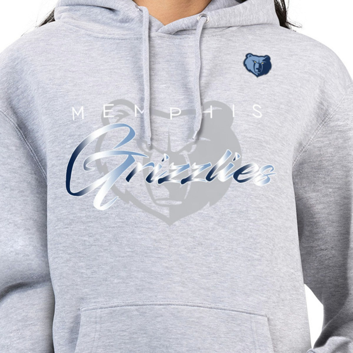 Memphis Grizzlies G-III 4Her by Carl Banks Women's Shadow Logo Tri-Blend Fleece Hoodie Online
