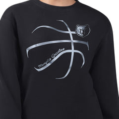 Memphis Grizzlies G-III 4Her by Carl Banks Women's Metallic Print Basketball Sketch Fleece Sweatshirt Online