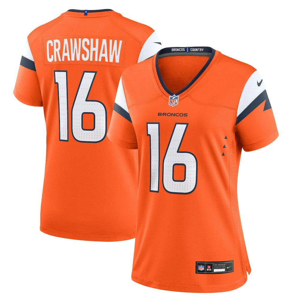 Denver Broncos Nike Jeremy Crawshaw  Women's Team Game Jersey