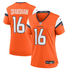 Denver Broncos Nike Jeremy Crawshaw  Women's Team Game Jersey