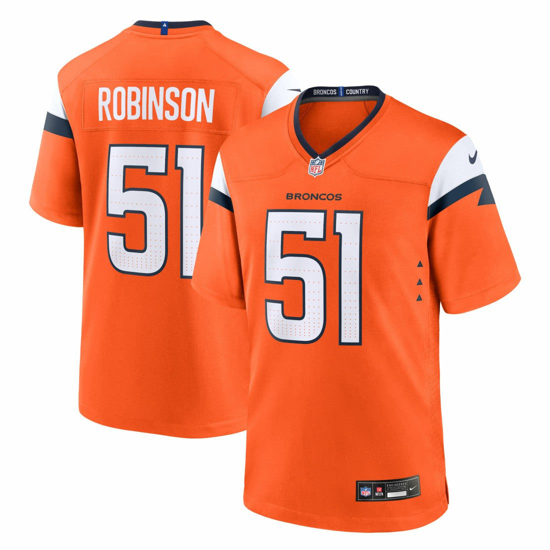 Denver Broncos Nike Que Robinson  Team Game Jersey