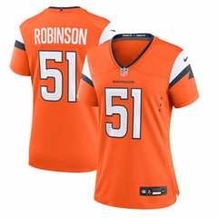 Denver Broncos Nike Que Robinson  Women's Team Game Jersey