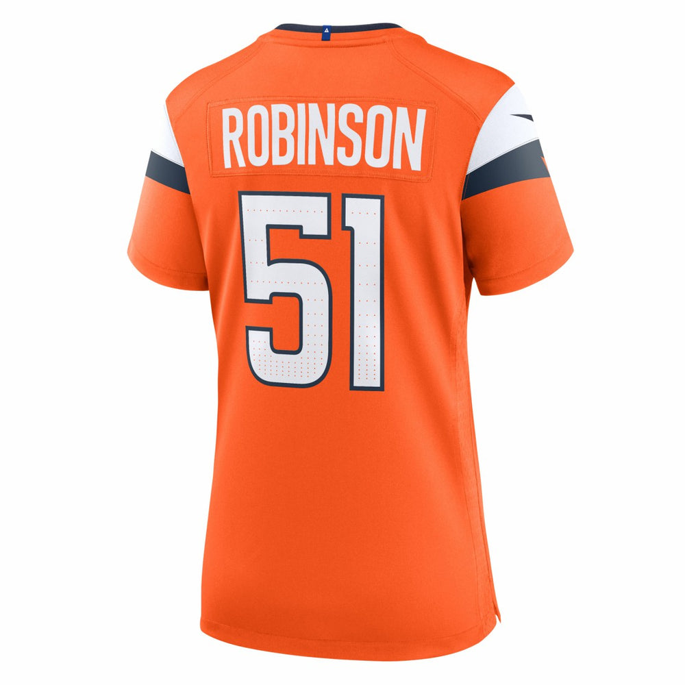 Denver Broncos Nike Que Robinson  Women's Team Game Jersey