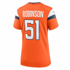 Denver Broncos Nike Que Robinson  Women's Team Game Jersey