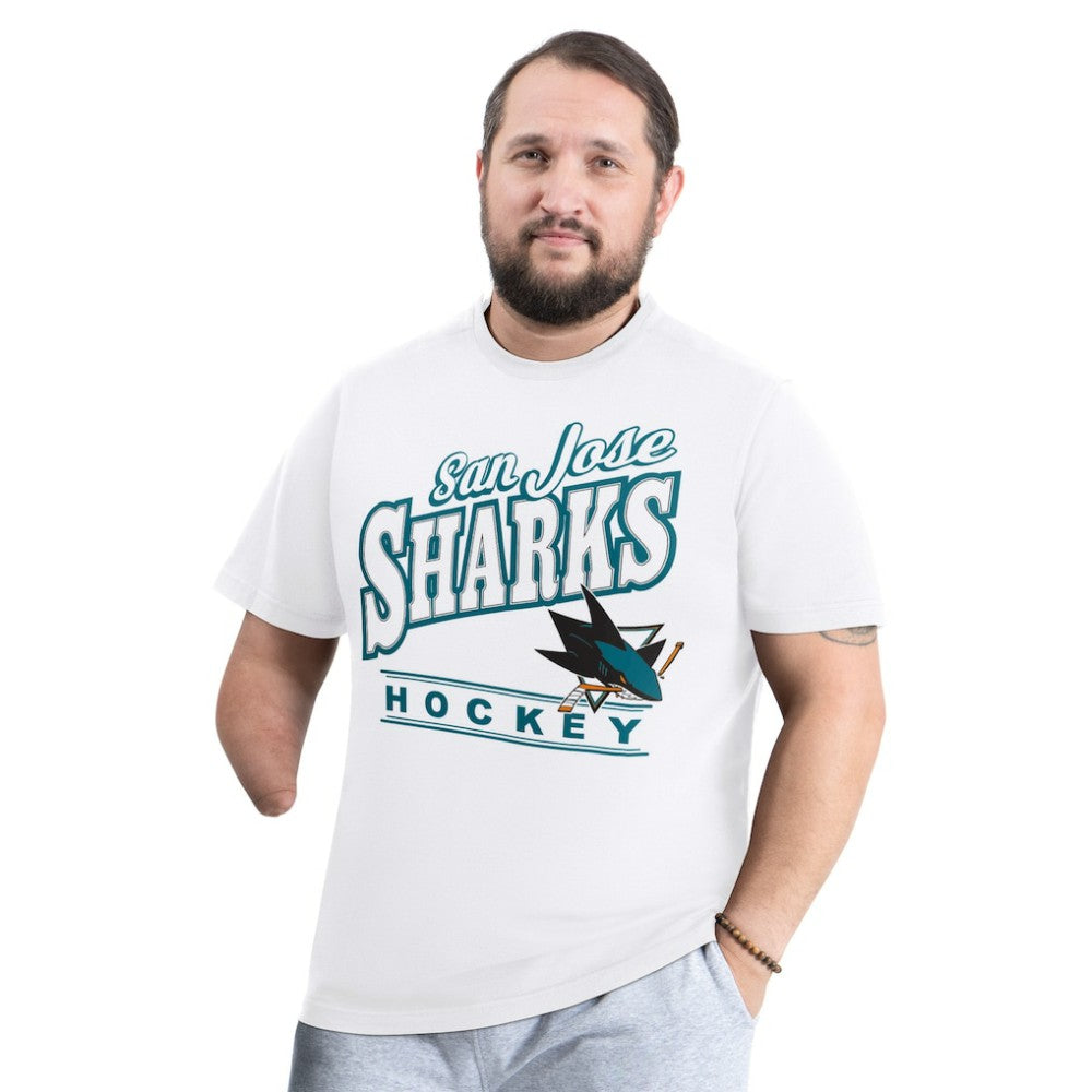 San Jose Sharks G-III Sports by Carl Banks Adaptive Headliner T-Shirt Sale