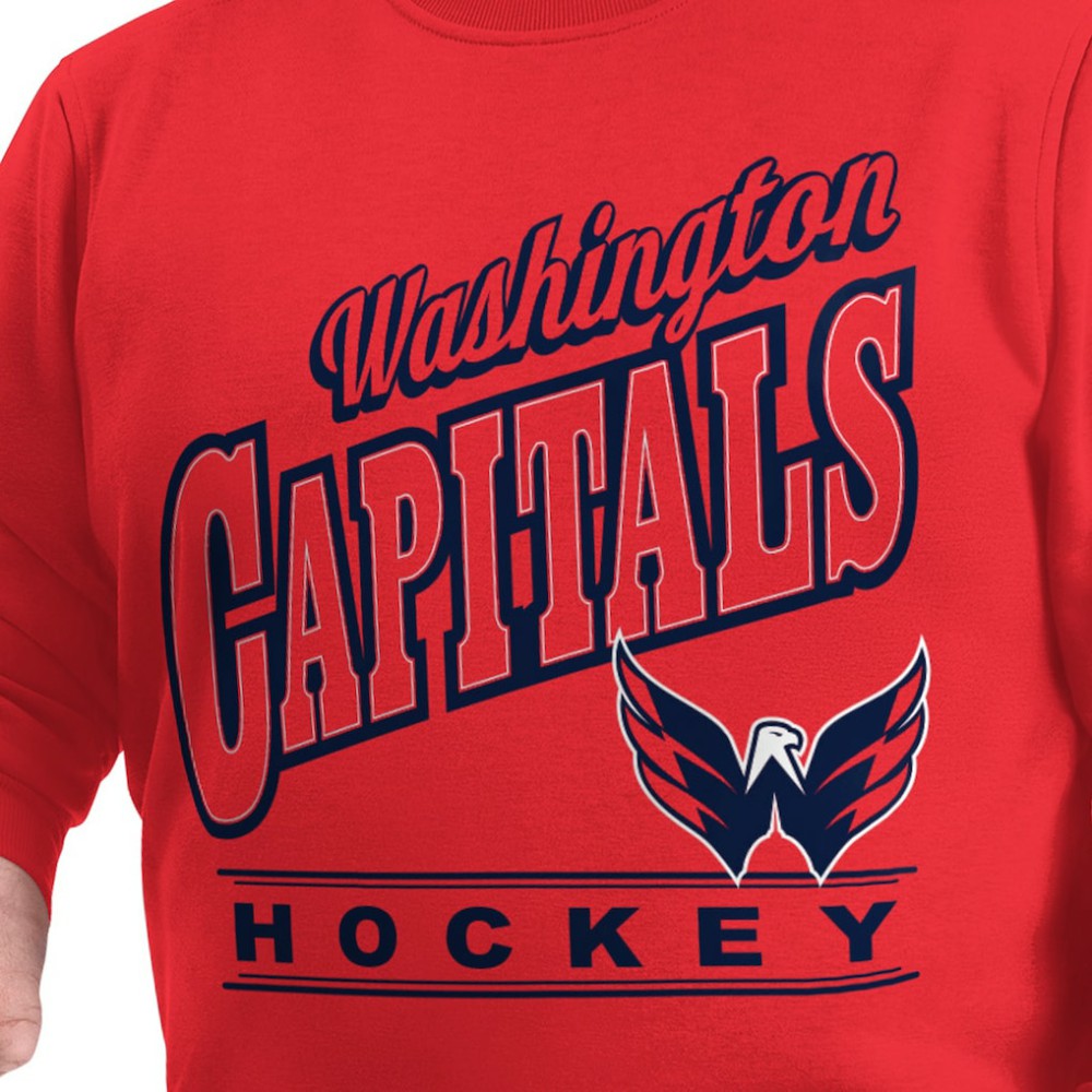 Washington Capitals G-III Sports by Carl Banks Adaptive Headliner Fleece Sweatshirt On Sale