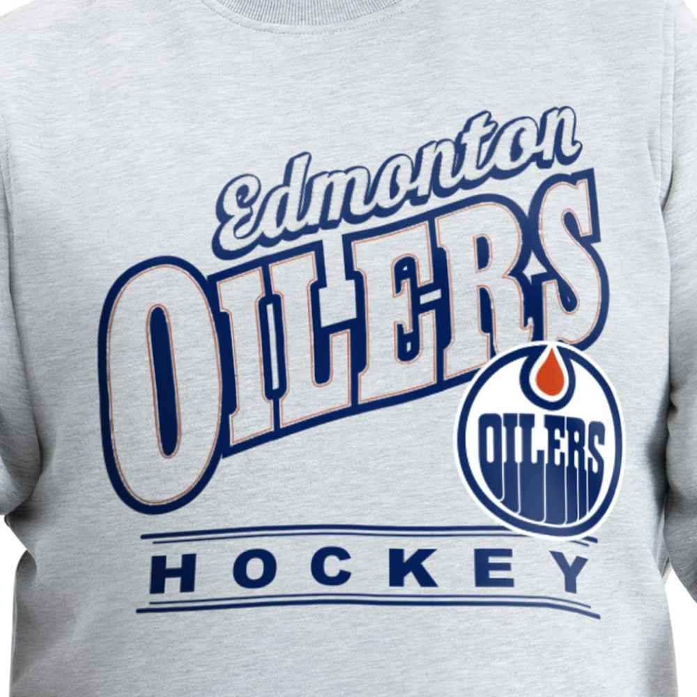 Edmonton Oilers G-III Sports by Carl Banks Adaptive Headliner Fleece Sweatshirt On Sale