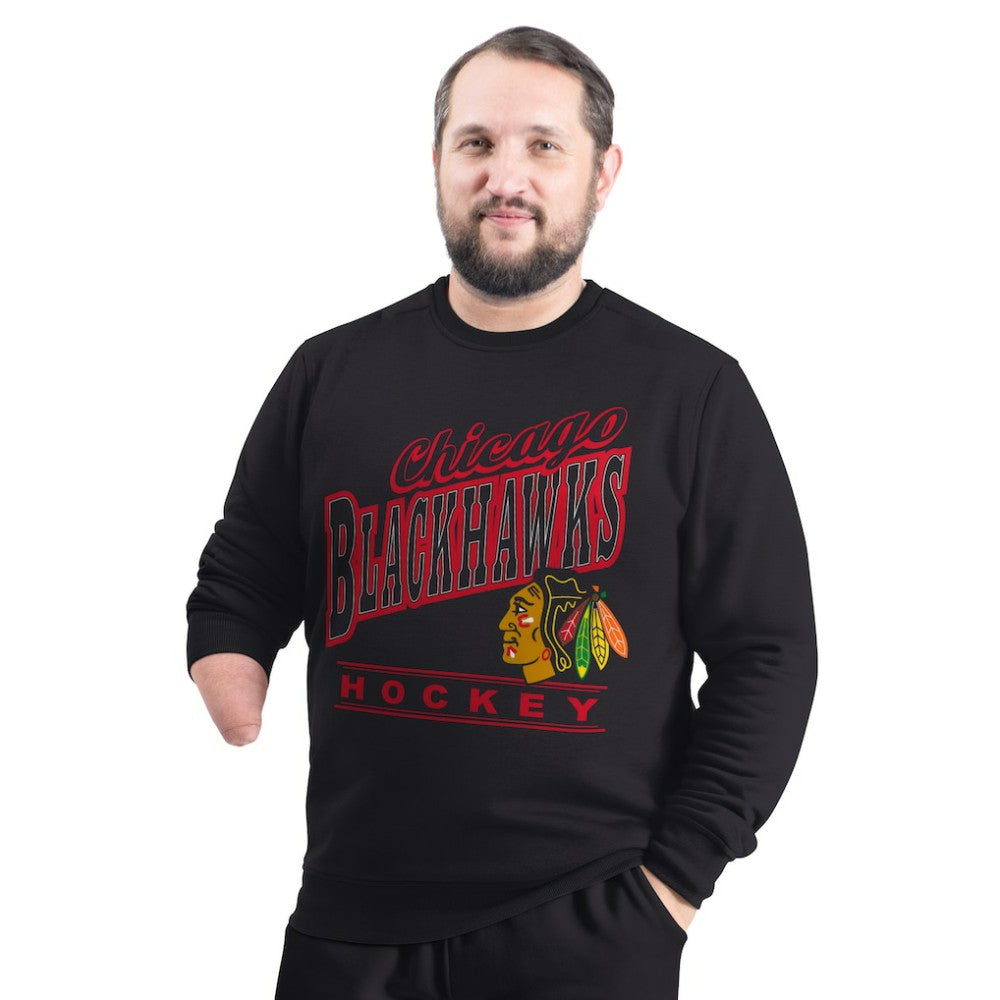 Chicago Blackhawks G-III Sports by Carl Banks Adaptive Headliner Fleece Sweatshirt Discount