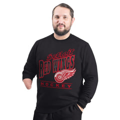 Detroit Red Wings G-III Sports by Carl Banks Adaptive Headliner Fleece Sweatshirt Outlet