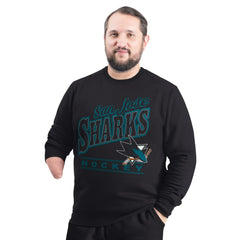San Jose Sharks G-III Sports by Carl Banks Adaptive Headliner Fleece Sweatshirt For Sale