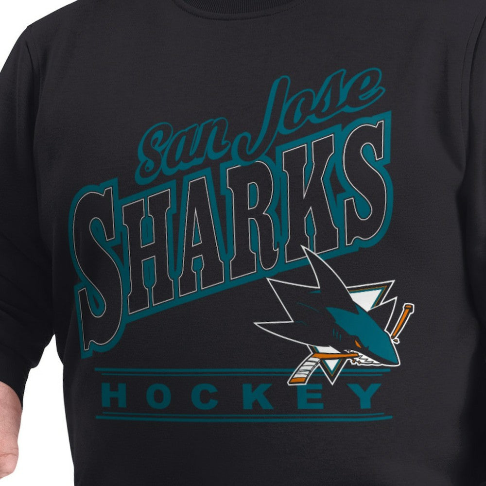 San Jose Sharks G-III Sports by Carl Banks Adaptive Headliner Fleece Sweatshirt For Sale