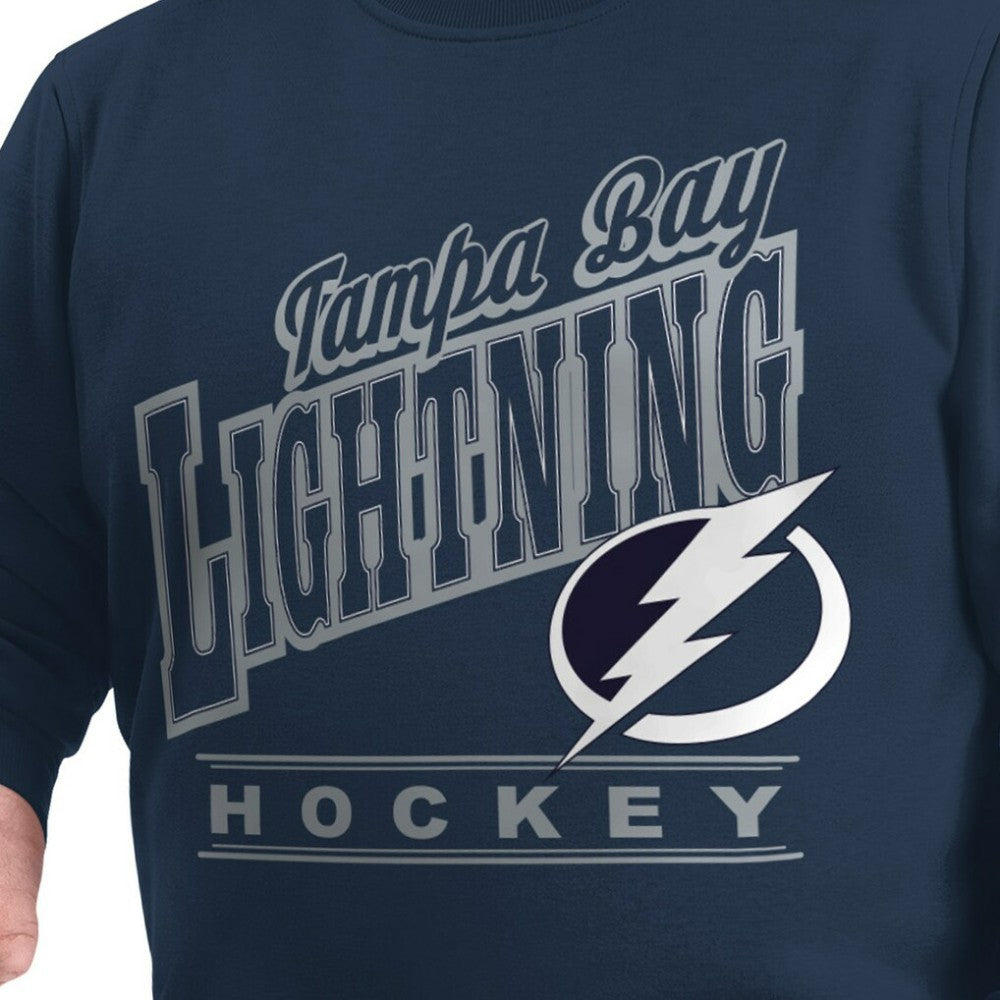 Tampa Bay Lightning G-III Sports by Carl Banks Adaptive Headliner Fleece Sweatshirt On Sale
