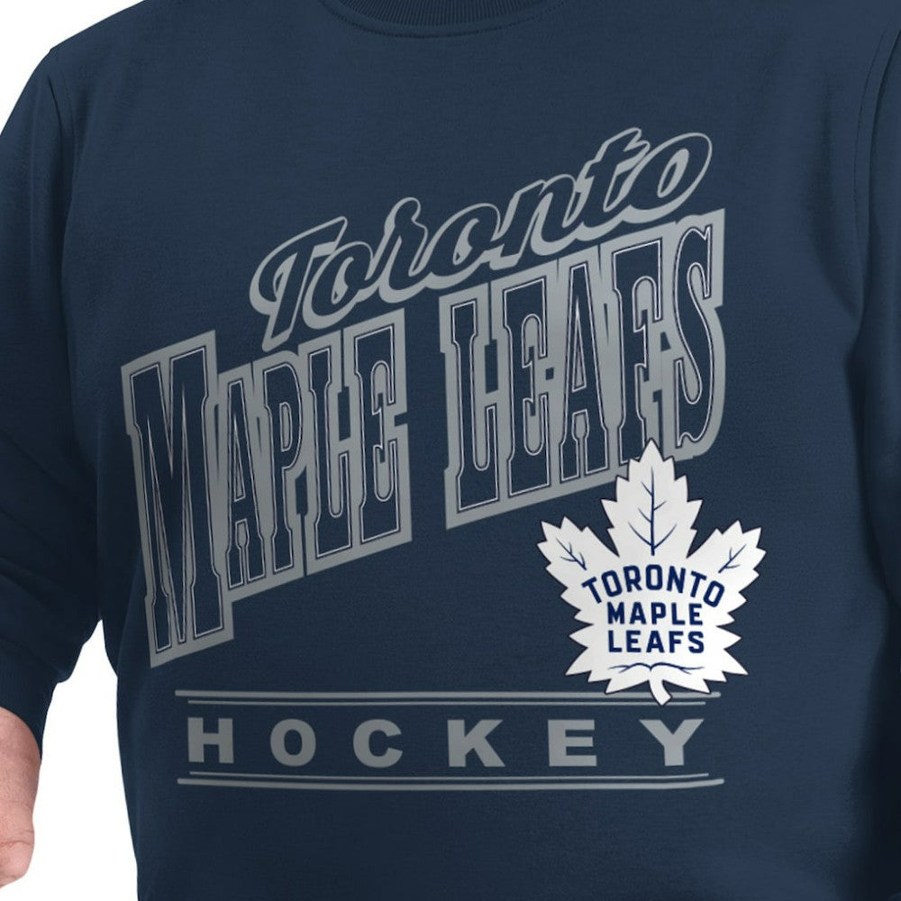 Toronto Maple Leafs G-III Sports by Carl Banks Adaptive Headliner Fleece Sweatshirt On Sale