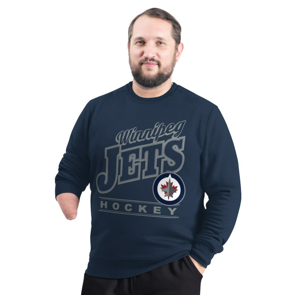 Winnipeg Jets G-III Sports by Carl Banks Adaptive Headliner Fleece Sweatshirt Discount