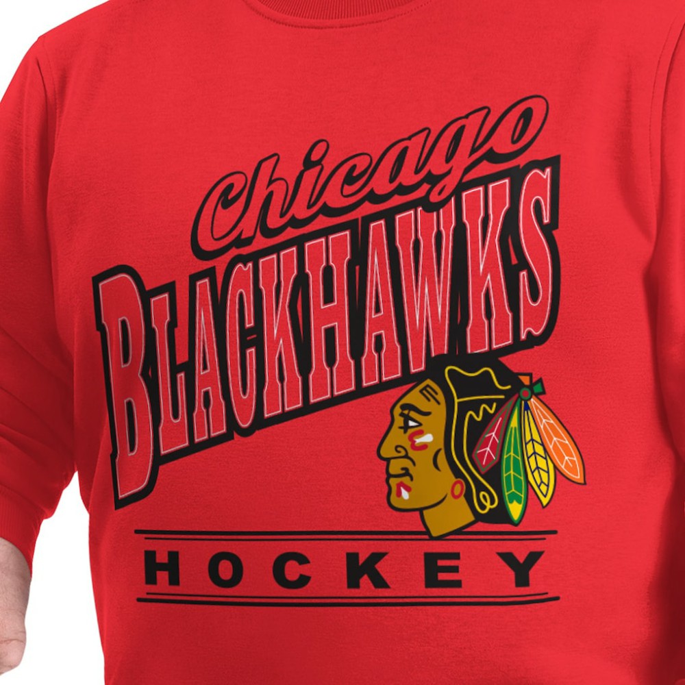 Chicago Blackhawks G-III Sports by Carl Banks Adaptive Headliner Fleece Sweatshirt On Sale