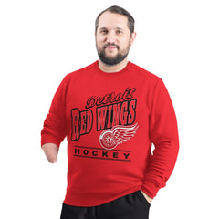 Detroit Red Wings G-III Sports by Carl Banks Adaptive Headliner Fleece Sweatshirt Discount