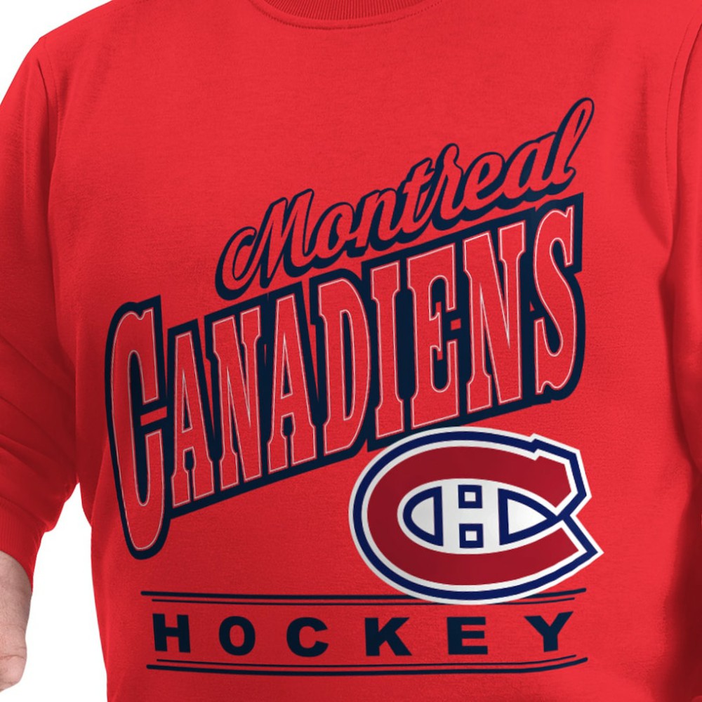 Montreal Canadiens G-III Sports by Carl Banks Adaptive Headliner Fleece Sweatshirt For Sale