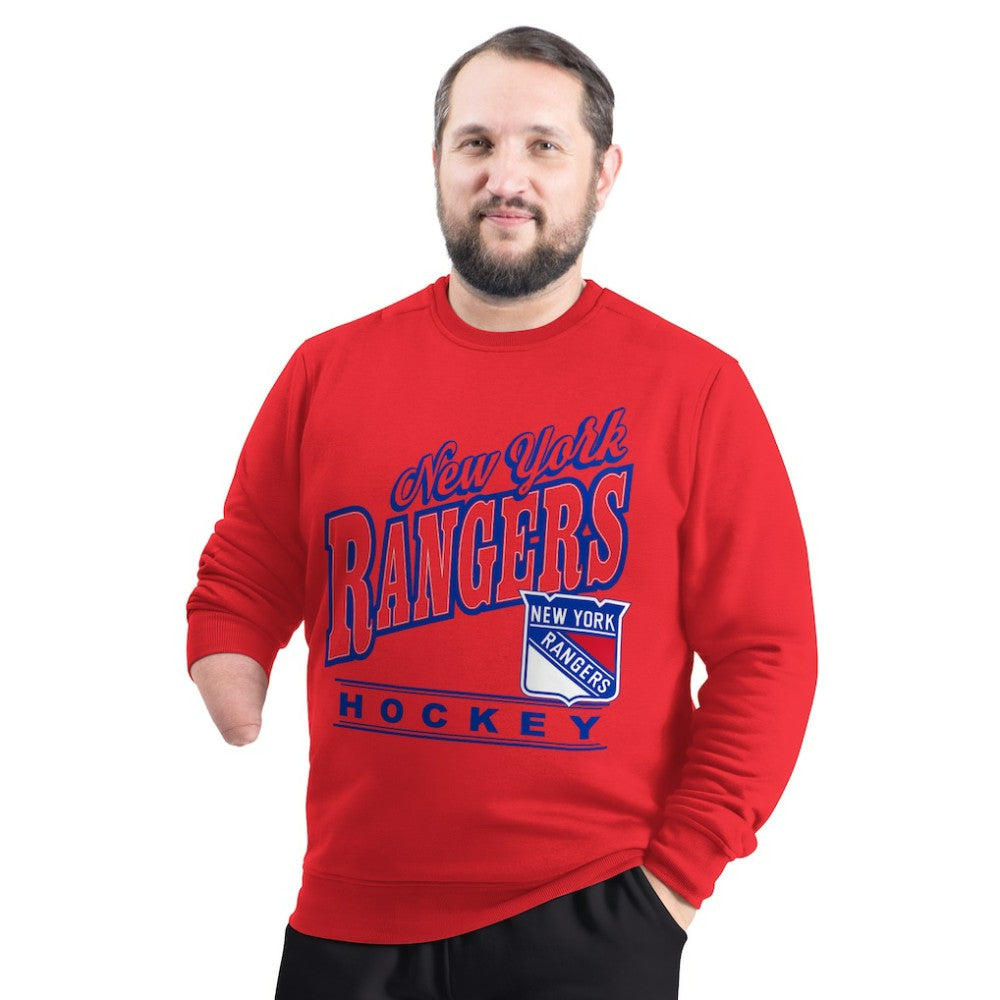 New York Rangers G-III Sports by Carl Banks Adaptive Headliner Fleece Sweatshirt Online