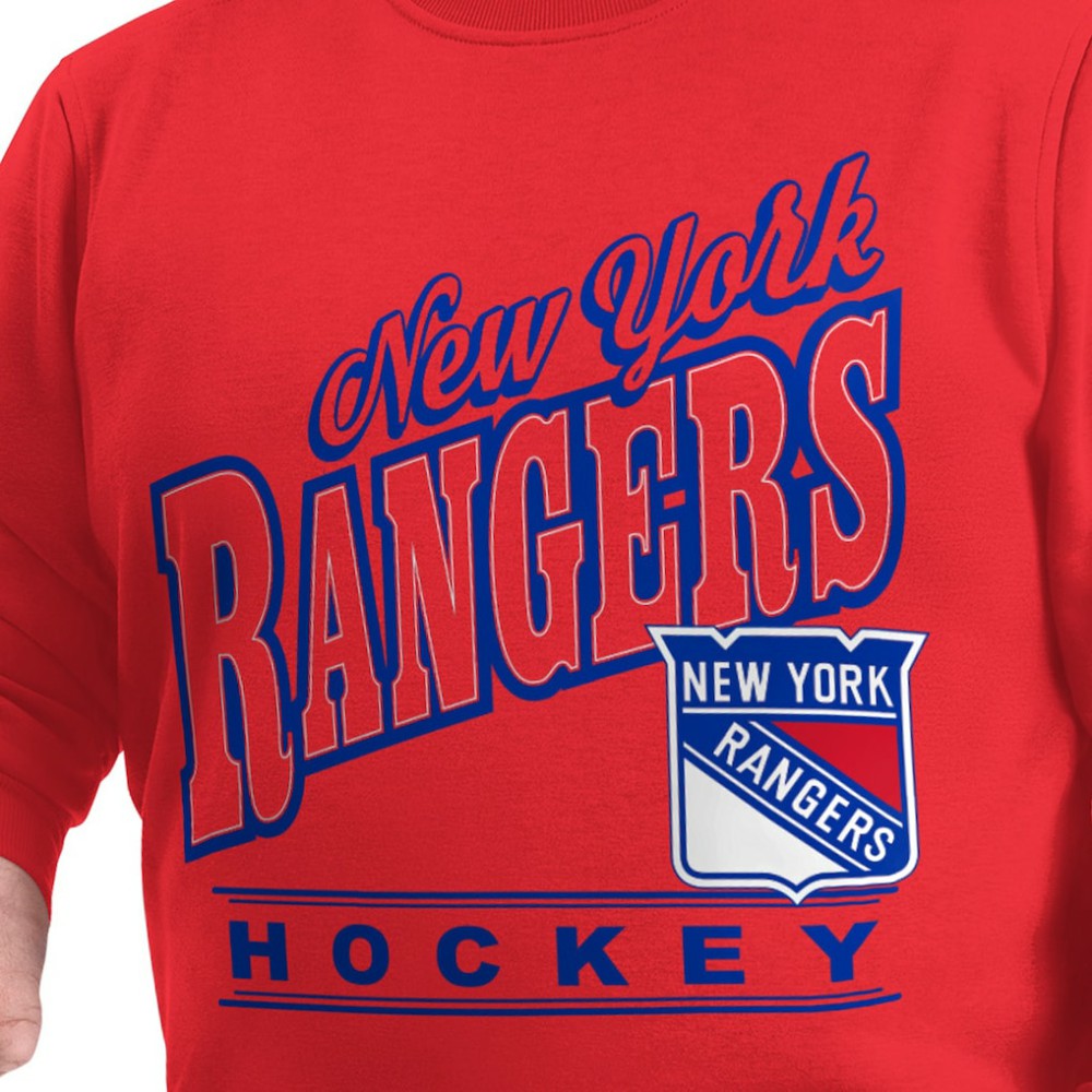 New York Rangers G-III Sports by Carl Banks Adaptive Headliner Fleece Sweatshirt Online