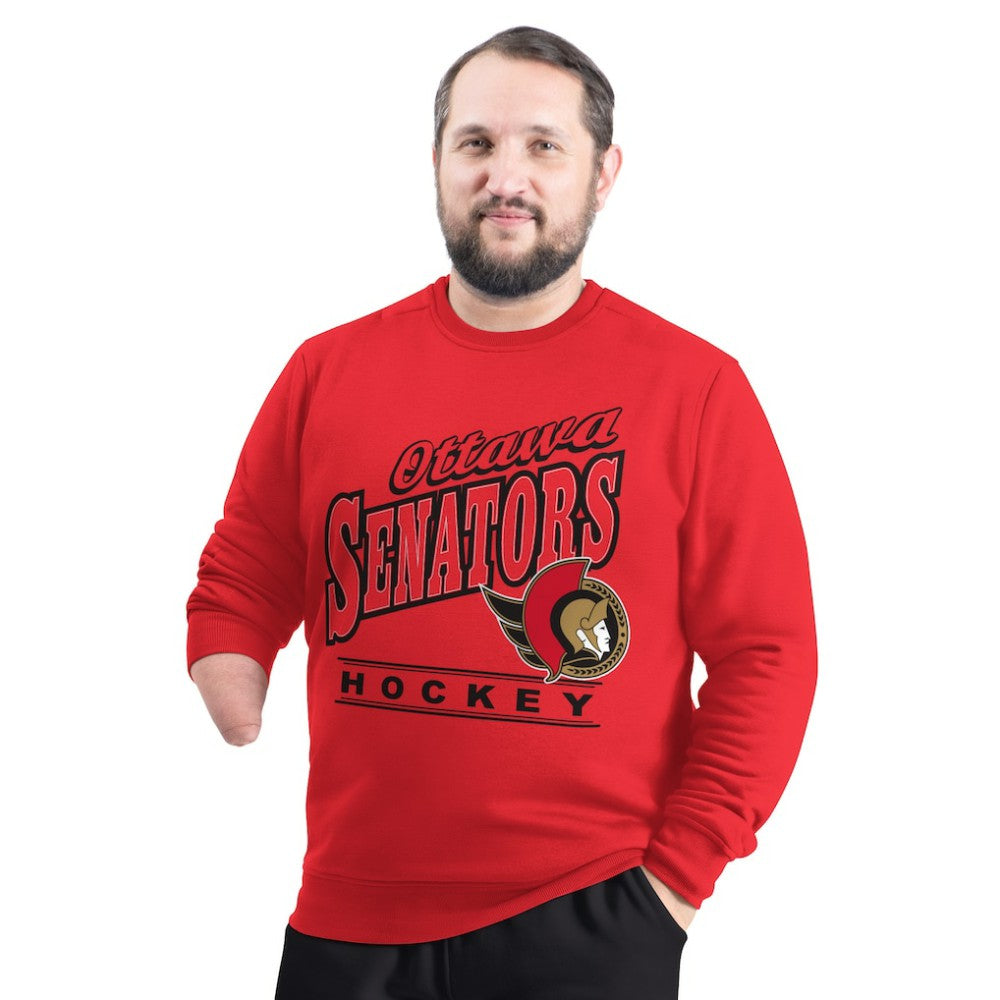 Ottawa Senators G-III Sports by Carl Banks Adaptive Headliner Fleece Sweatshirt Online