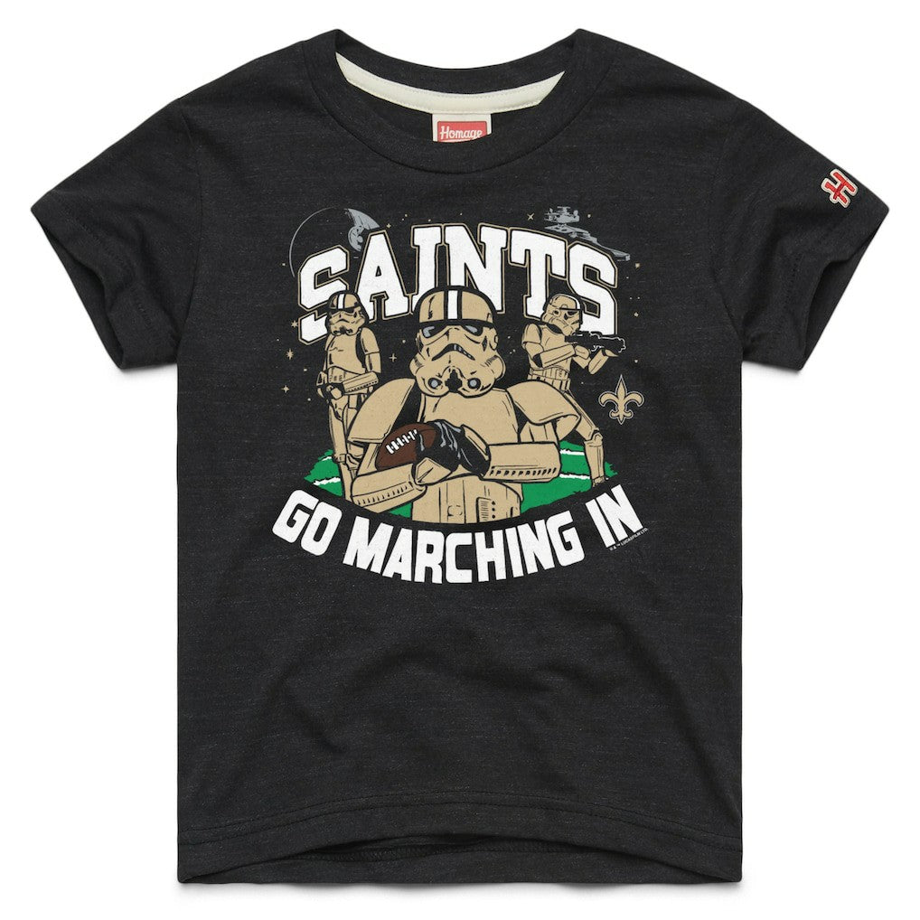 New Orleans Saints  Homage Youth Star Wars x NFL Tri-Blend T-Shirt
