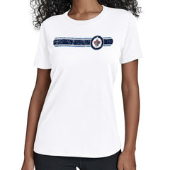 Winnipeg Jets Starter Women's Team Stripe T-Shirt Discount