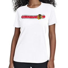 Chicago Blackhawks Starter Women's Team Stripe T-Shirt Online