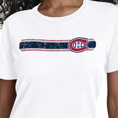 Montreal Canadiens Starter Women's Team Stripe T-Shirt On Sale