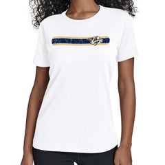 Nashville Predators Starter Women's Team Stripe T-Shirt Online