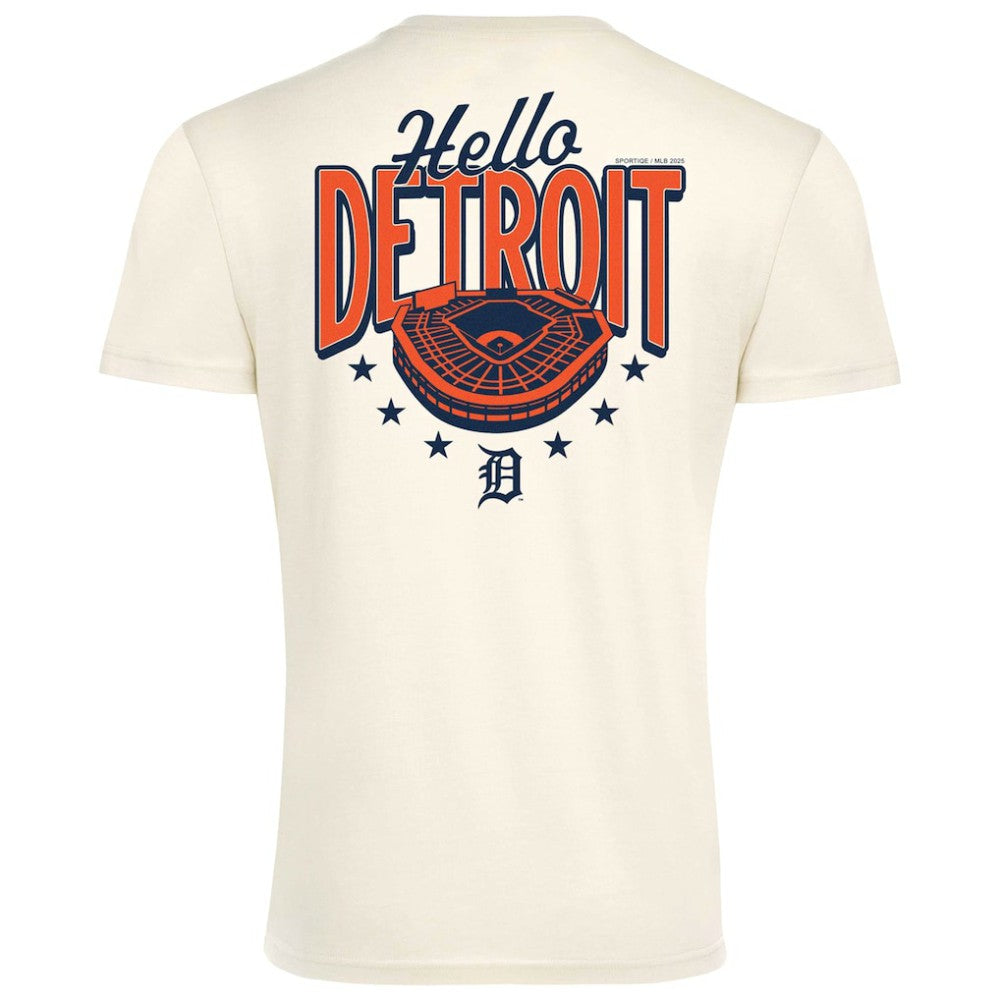 Detroit Tigers Sportiqe Unisex Hello Detroit Duke Oversized T-Shirt | MLB Shop