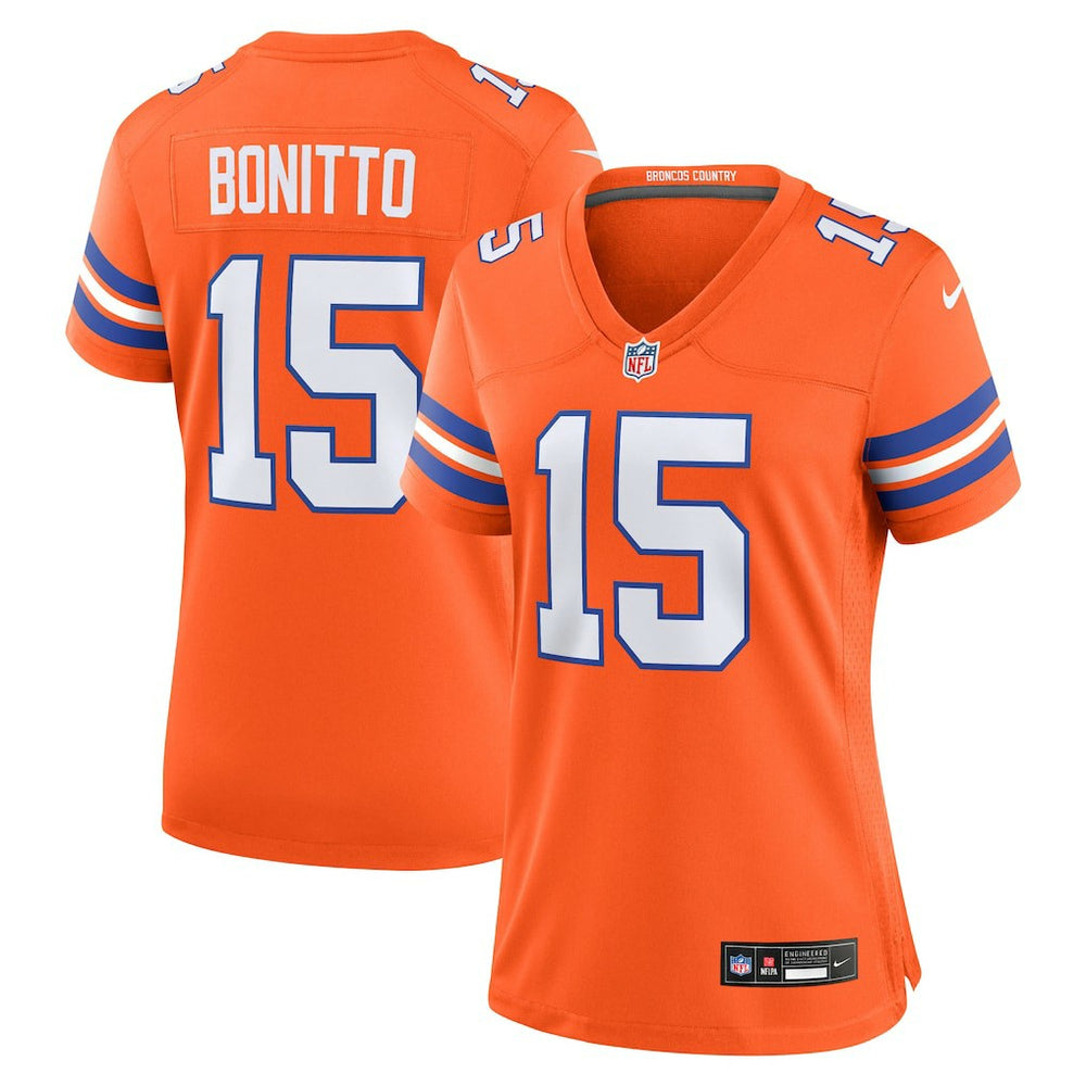 Denver Broncos Nike Nik Bonitto  Women's Alternate 2 Mile High Collection 1977 Throwback Game Jersey